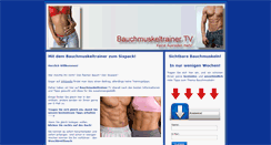 Desktop Screenshot of bauchmuskeltrainer.tv